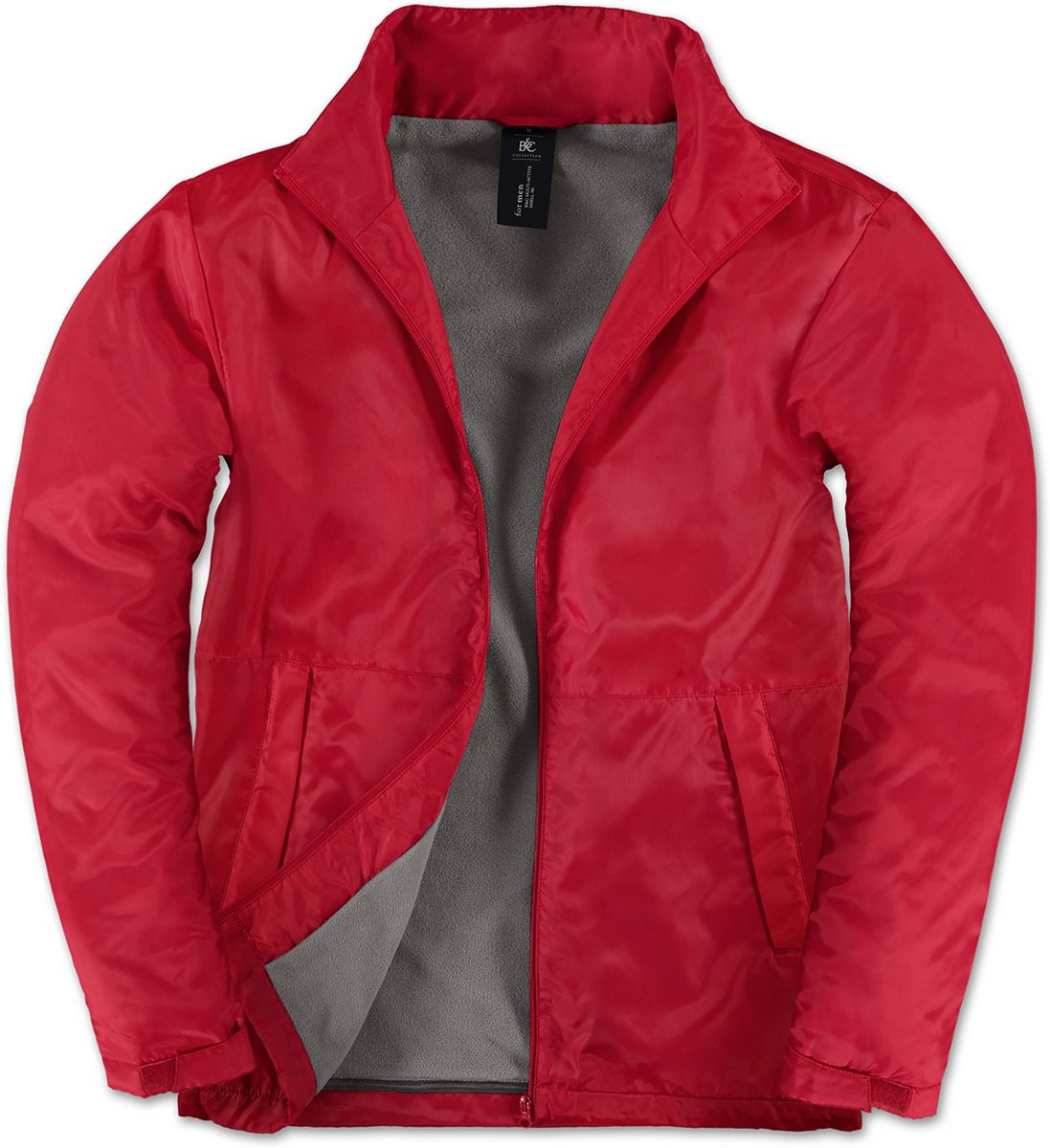 Ανδρικό Μπουφάν JM825 B&C Multi-Active Red/Warm Grey