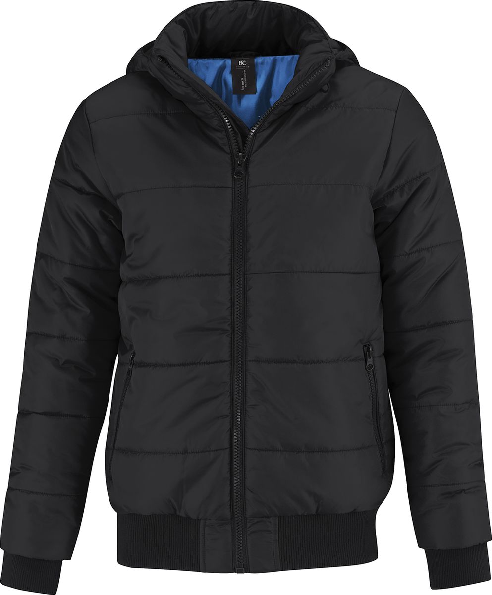 Ανδρικό Μπουφάν Jm940 B C Superhood Men με Κουκούλα Black Cobalt Blue ανδρικά Simple Wear