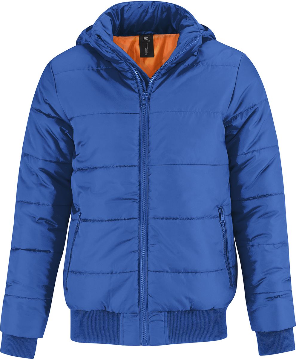 Ανδρικό Μπουφάν Jm940 B C Superhood Men με Κουκούλα Royal Neon Orange ανδρικά Simple Wear