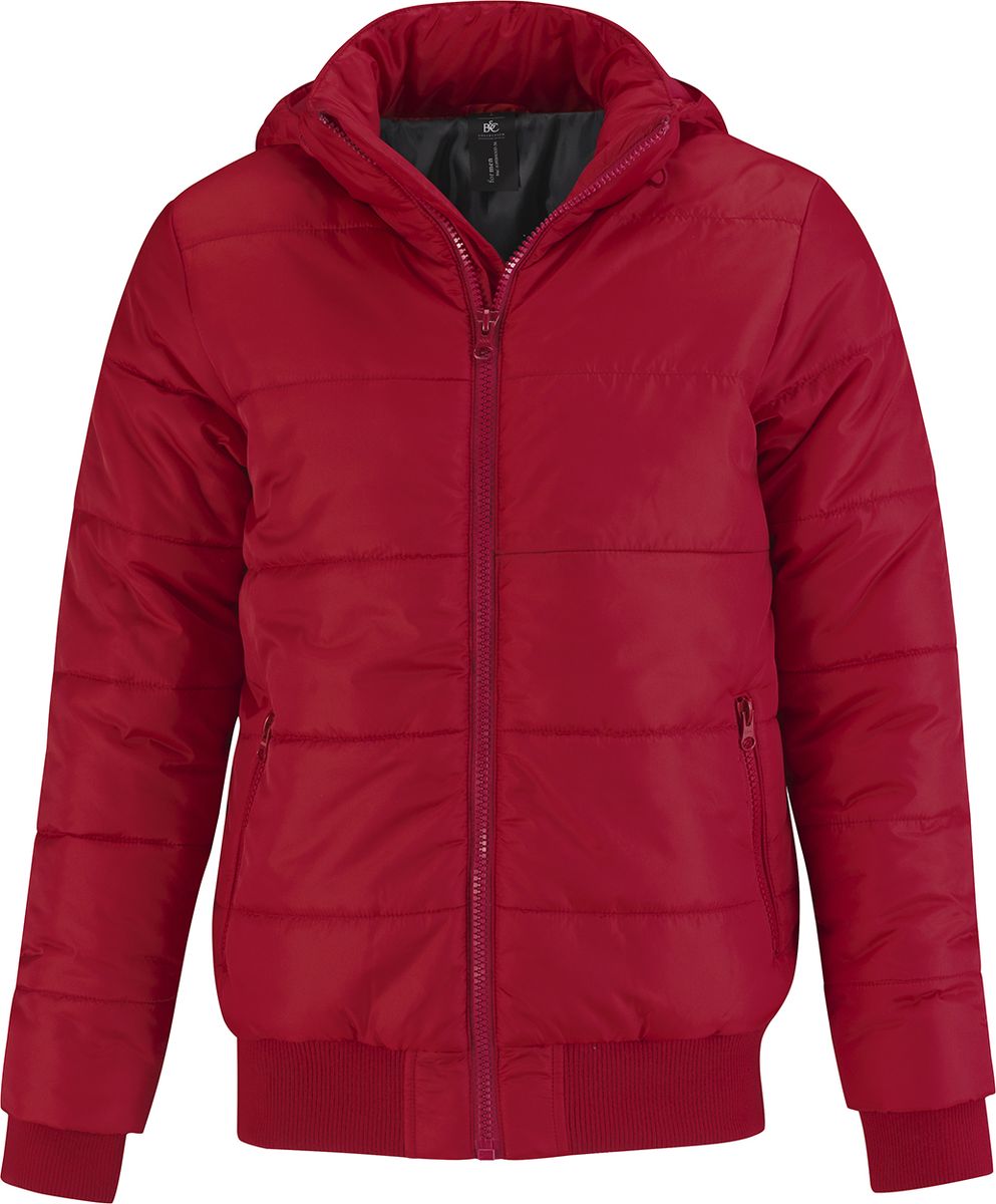 Ανδρικό Μπουφάν Jm940 B C Superhood Men με Κουκούλα Red Black ανδρικά Simple Wear