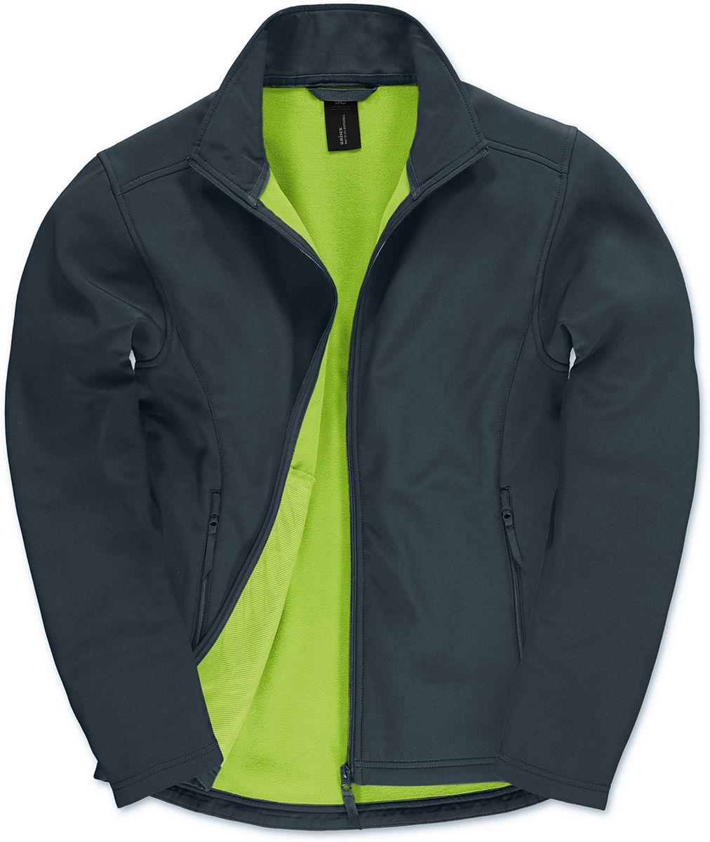 Ανδρικό Μπουφάν Softshell JUI62 B&C ID.701 Navy/Neon Green