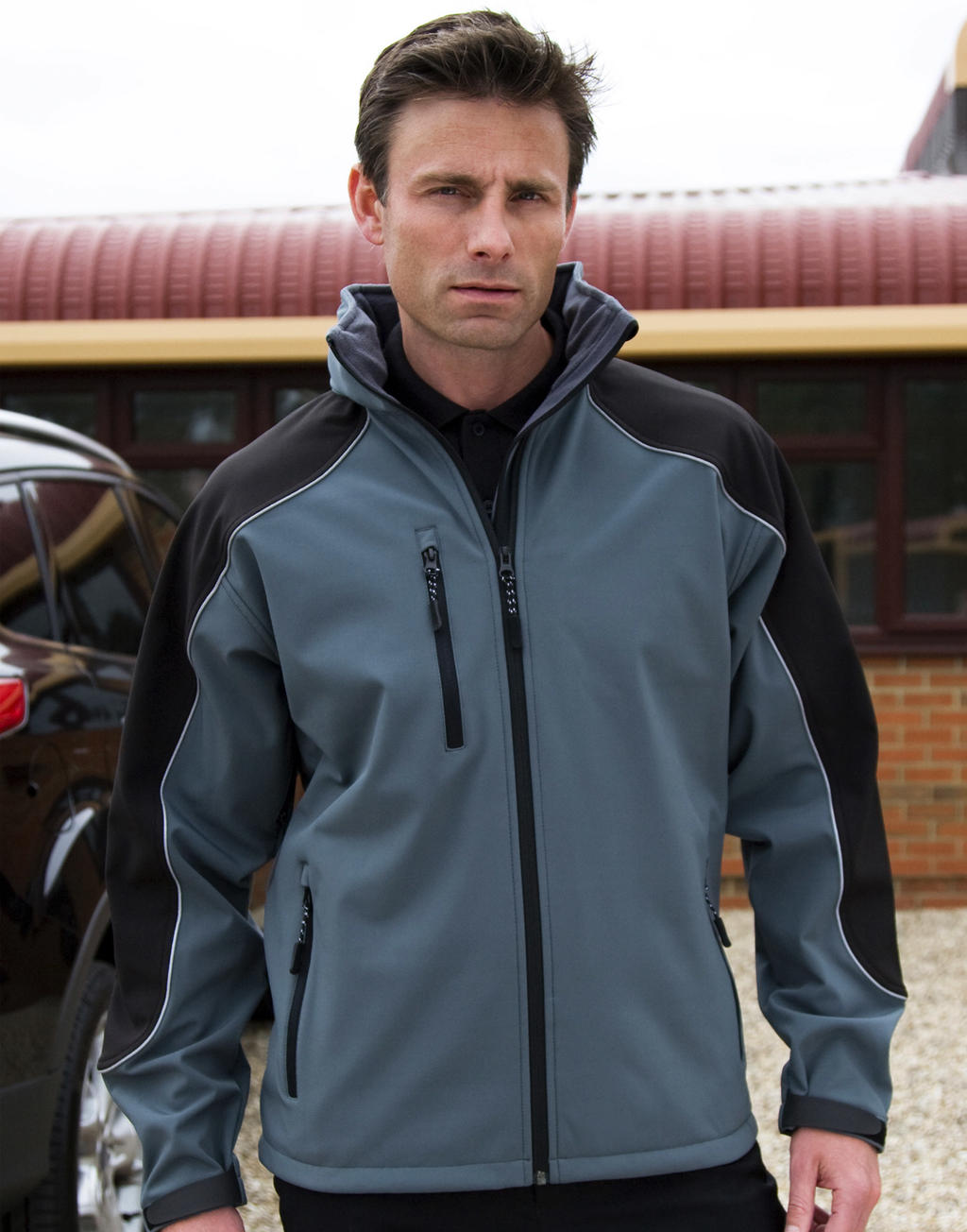 Ανδρικό Τζάκετ R118X Result Ice Fell Softshell Grey/Black