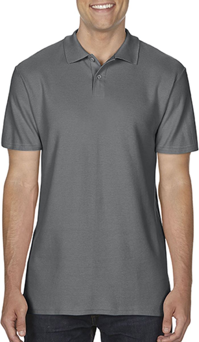 Ανδρική Μπλούζα Polo 64800 Gildan Softstyle Πικέ Charcoal