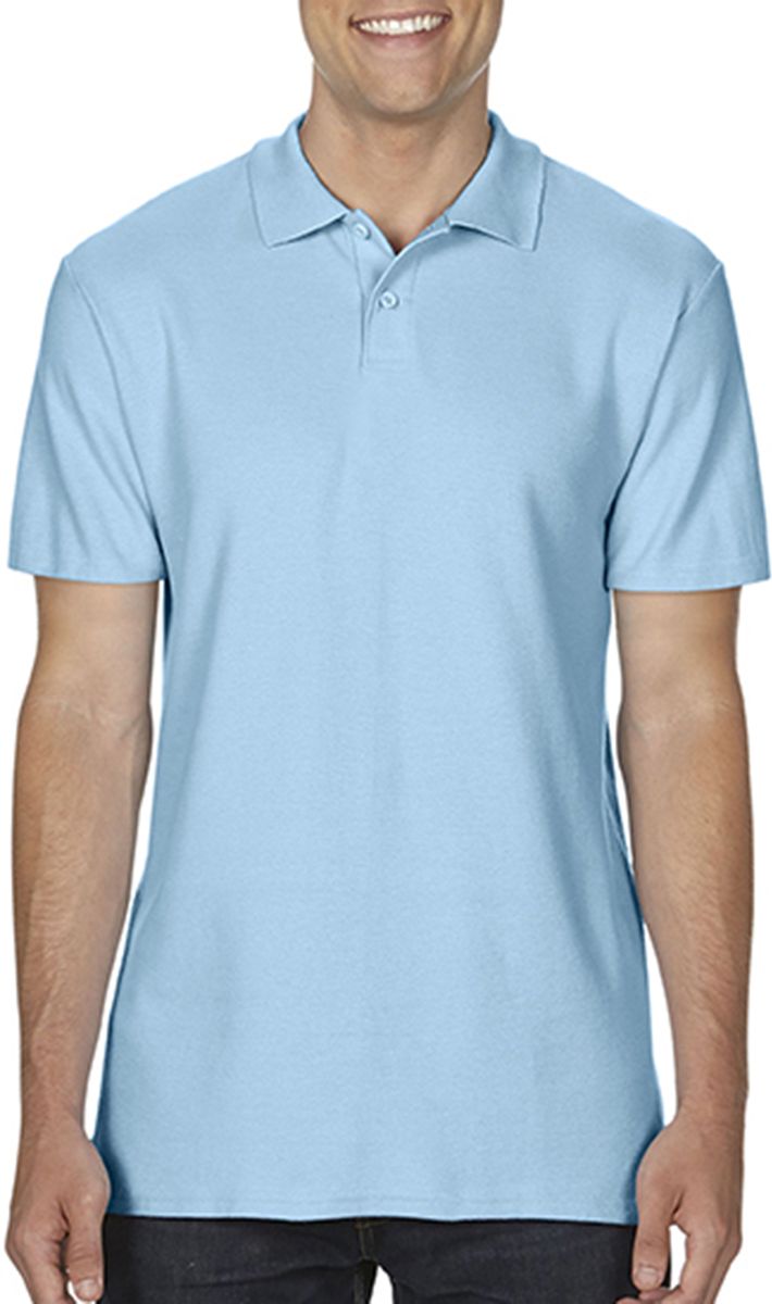 Ανδρική Μπλούζα Polo 64800 Gildan Softstyle Πικέ Light Blue