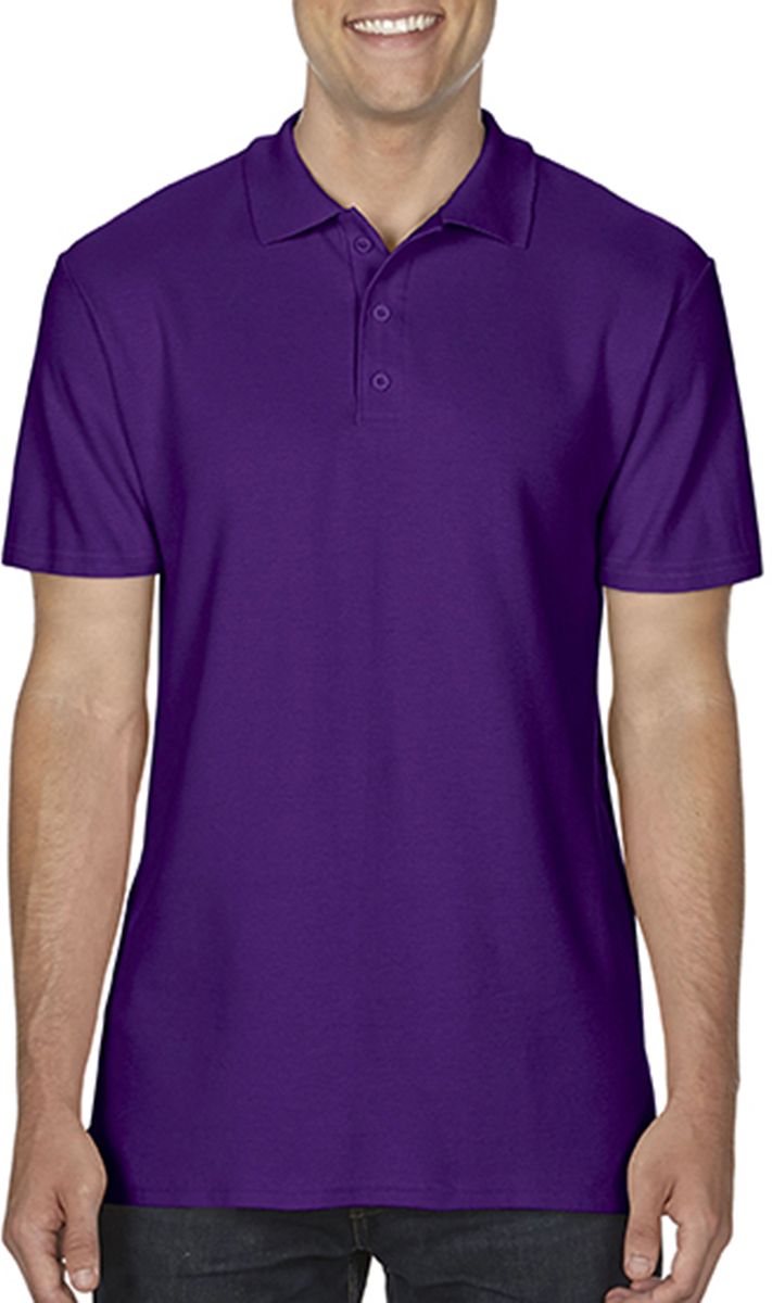 Ανδρική Μπλούζα Polo 64800 Gildan Softstyle Πικέ Purple