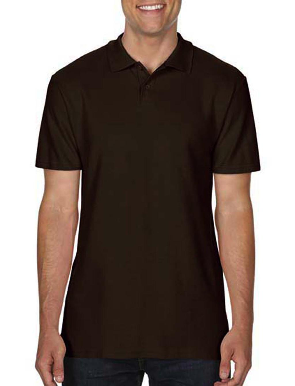 Ανδρική Μπλούζα Polo 64800 Gildan Softstyle Πικέ Dark Chocolate