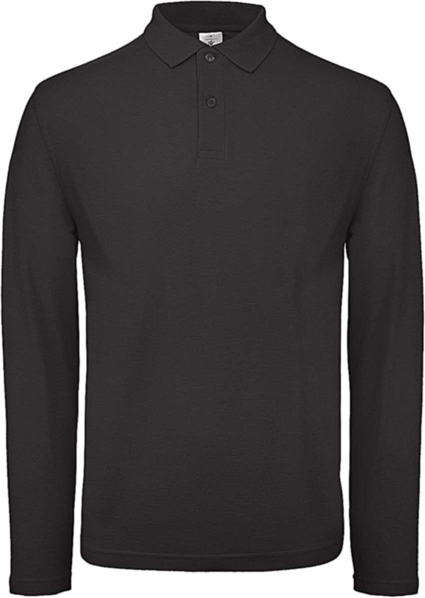 Ανδρική Μπλούζα Polo Μακρυμάνικη ID.001 LSL B & C PUI12 Black