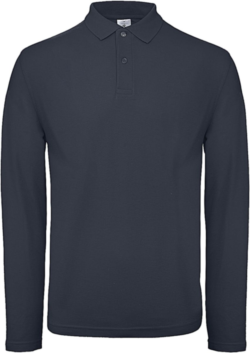 Ανδρική Μπλούζα Polo Μακρυμάνικη ID.001 LSL B & C PUI12 Navy