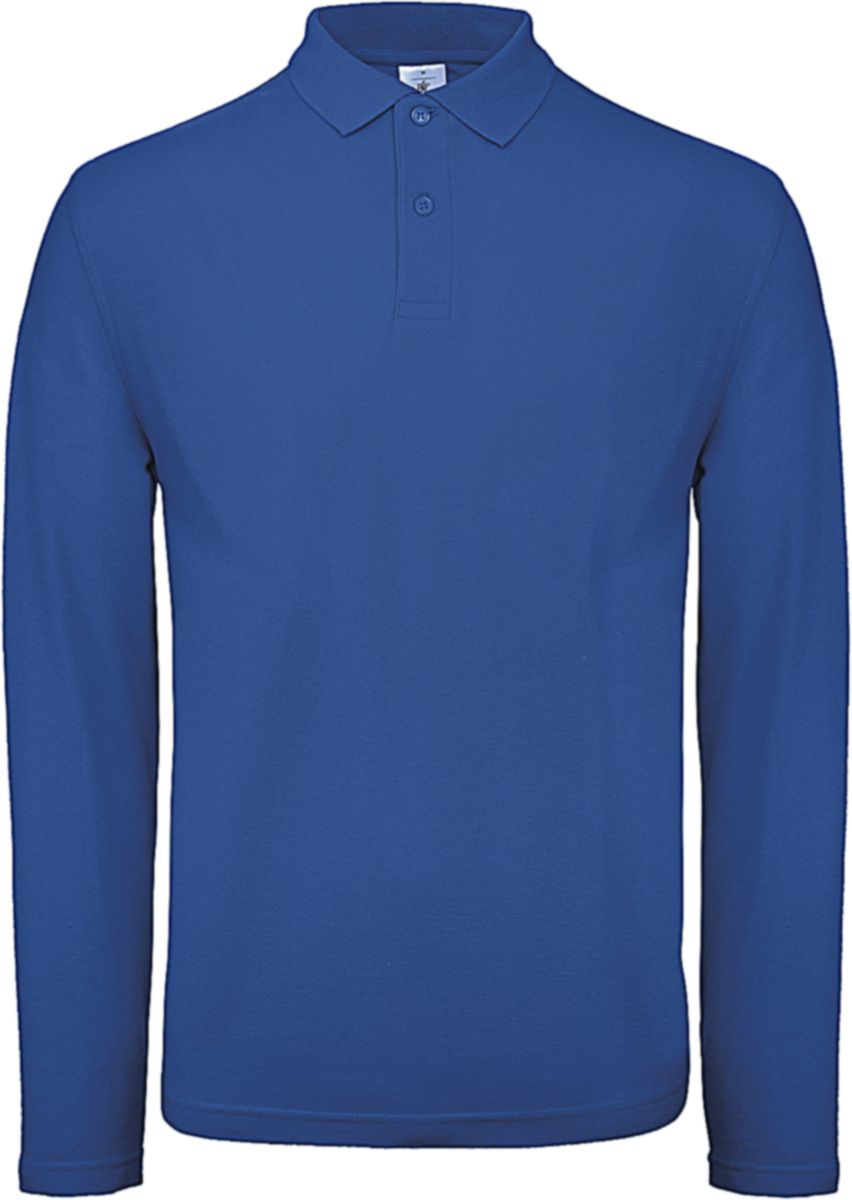 Ανδρική Μπλούζα Polo Μακρυμάνικη ID.001 LSL B & C PUI12 Royal Blue
