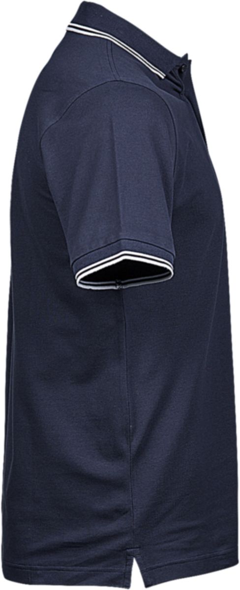 Ανδρική Μπλούζα Polo 1407 Tee Jays Luxury Stripe Stretch Navy White ανδρικά Μπλούζες Simple Wear