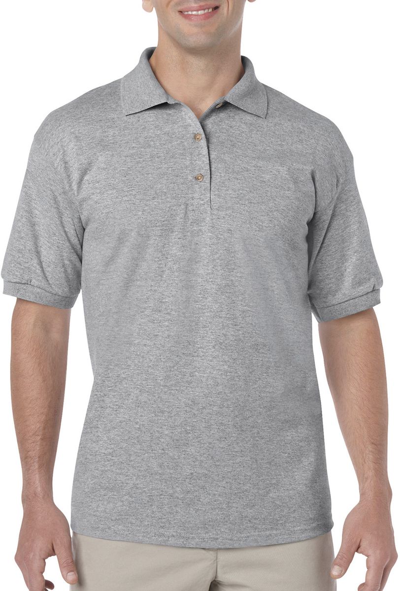 Ανδρική Μπλούζα Polo 8800 Gildan DryBlend Jersey Sport Grey