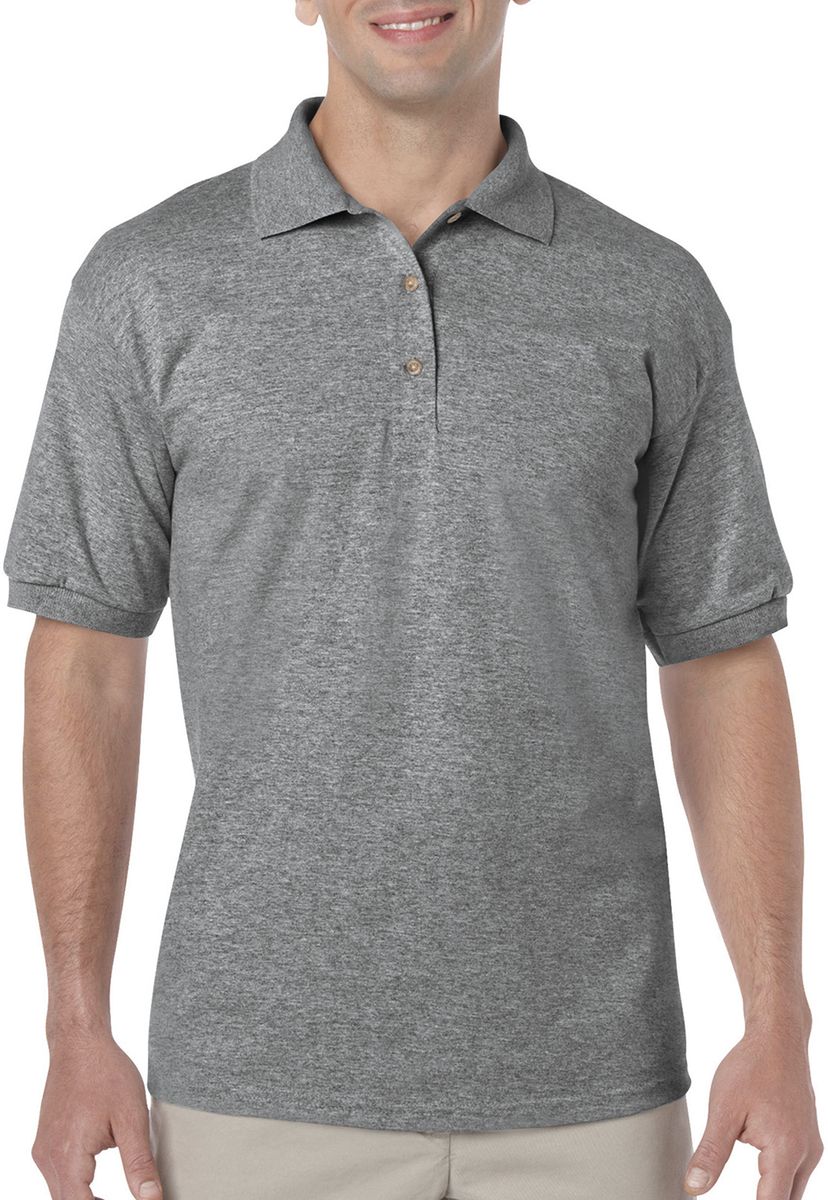 Ανδρική Μπλούζα Polo 8800 Gildan DryBlend Jersey Graphite Heather