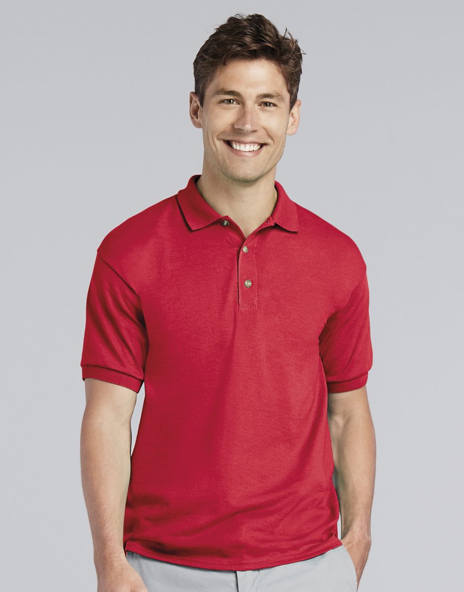 Ανδρική Μπλούζα Polo 8800 Gildan DryBlend Jersey Red