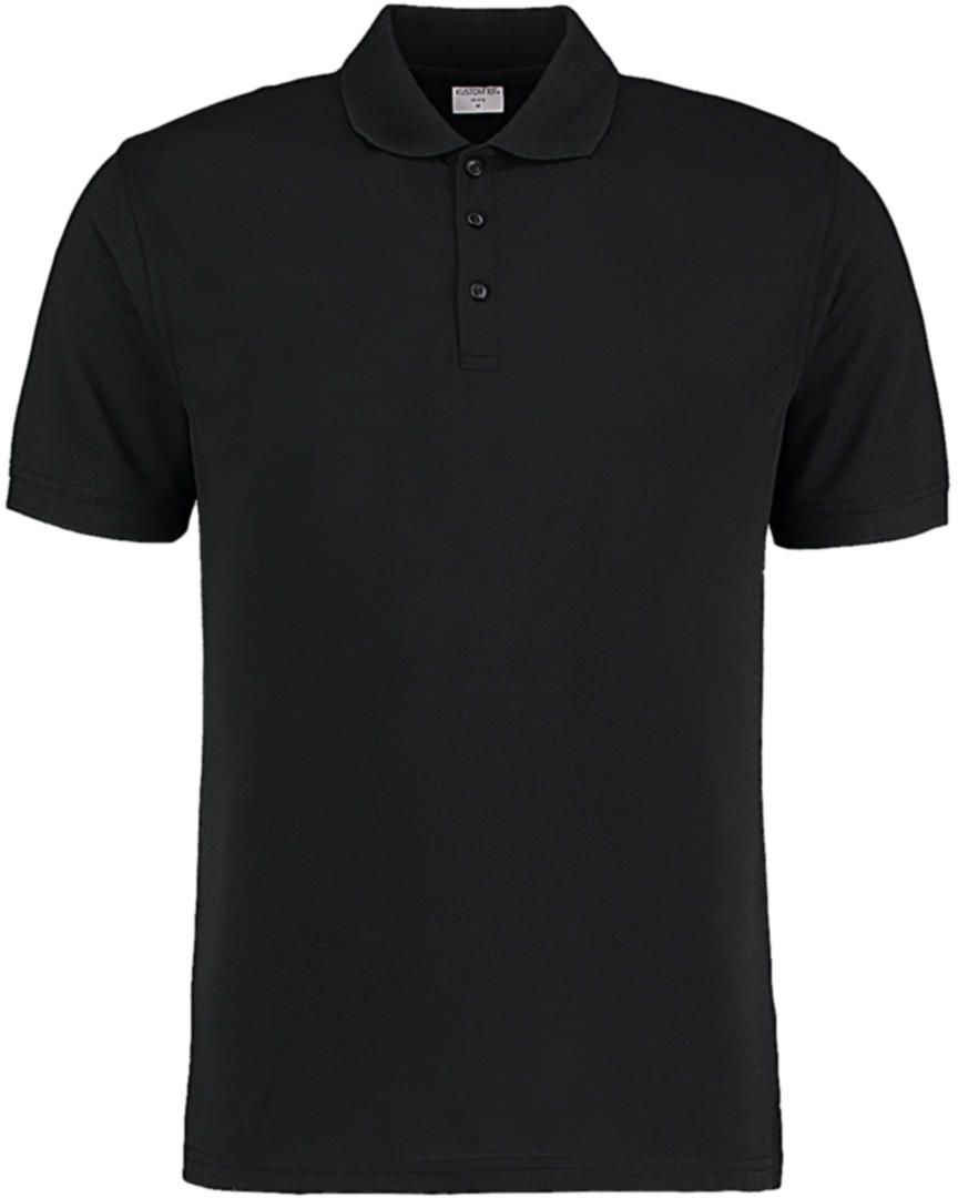 Ανδρικο Κοντομανικο Polo Klassic Slim Fit Polo Superwash® 60 Kustom Kit KK413 Black