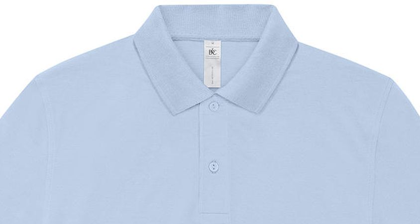 Ανδρική Μπλούζα Polo Pu424 B C Blush Blue ανδρικά Μπλούζες Simple Wear