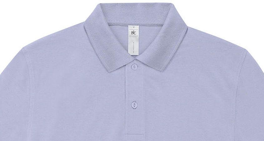 Ανδρική Μπλούζα Polo Pu424 B C Lavender ανδρικά Μπλούζες Simple Wear