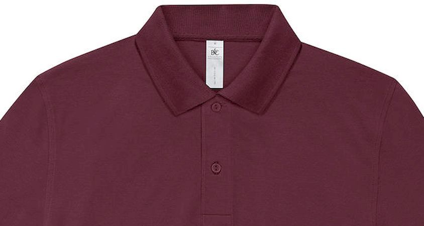 Ανδρική Μπλούζα Polo Pu424 B C Burgundy ανδρικά Μπλούζες Simple Wear