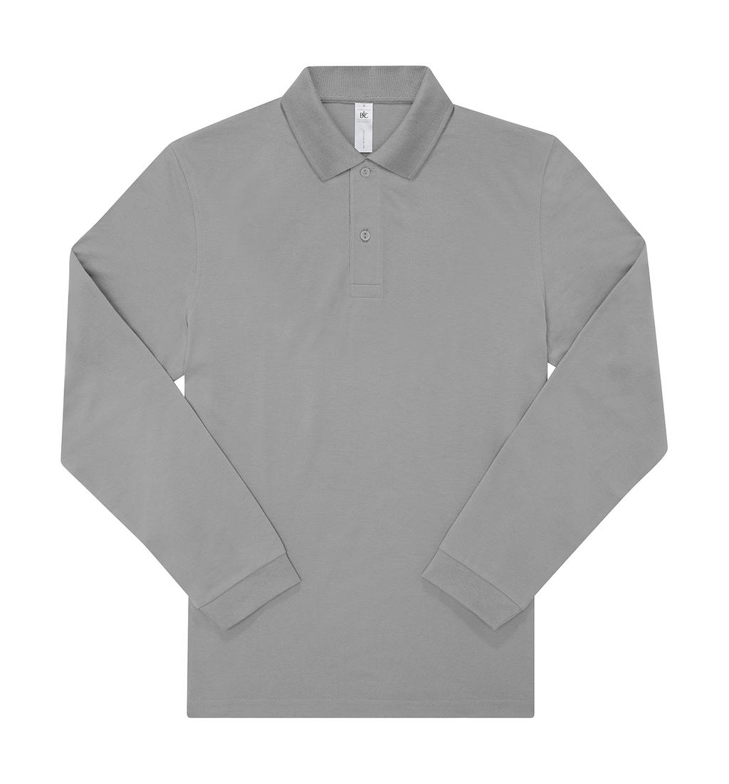 Μπλούζα Polo Μακρυμάνικη PU425 B & C My Polo 180 LSL Ανδρική Sport Grey
