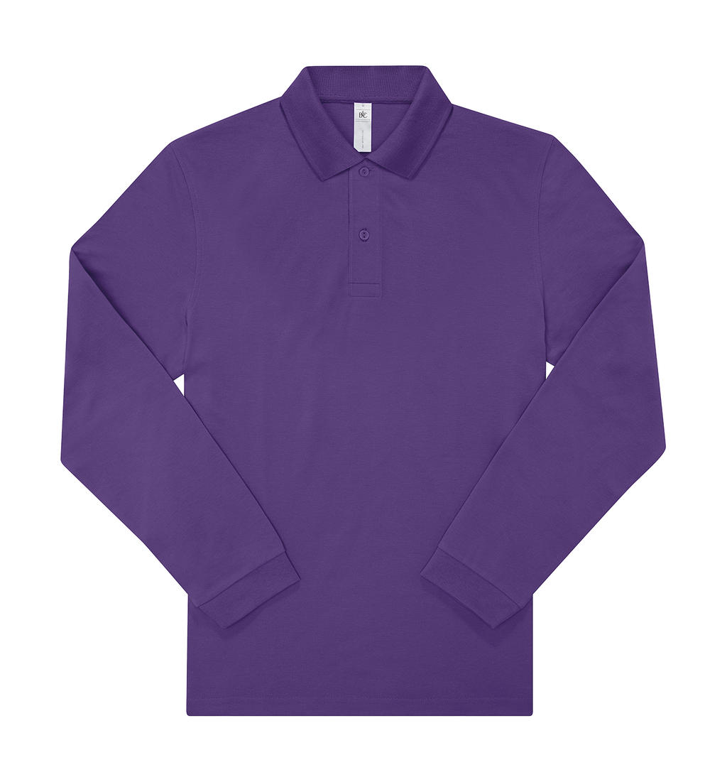 Μπλούζα Polo Μακρυμάνικη PU425 B & C My Polo 180 LSL Ανδρική Meta Lilac