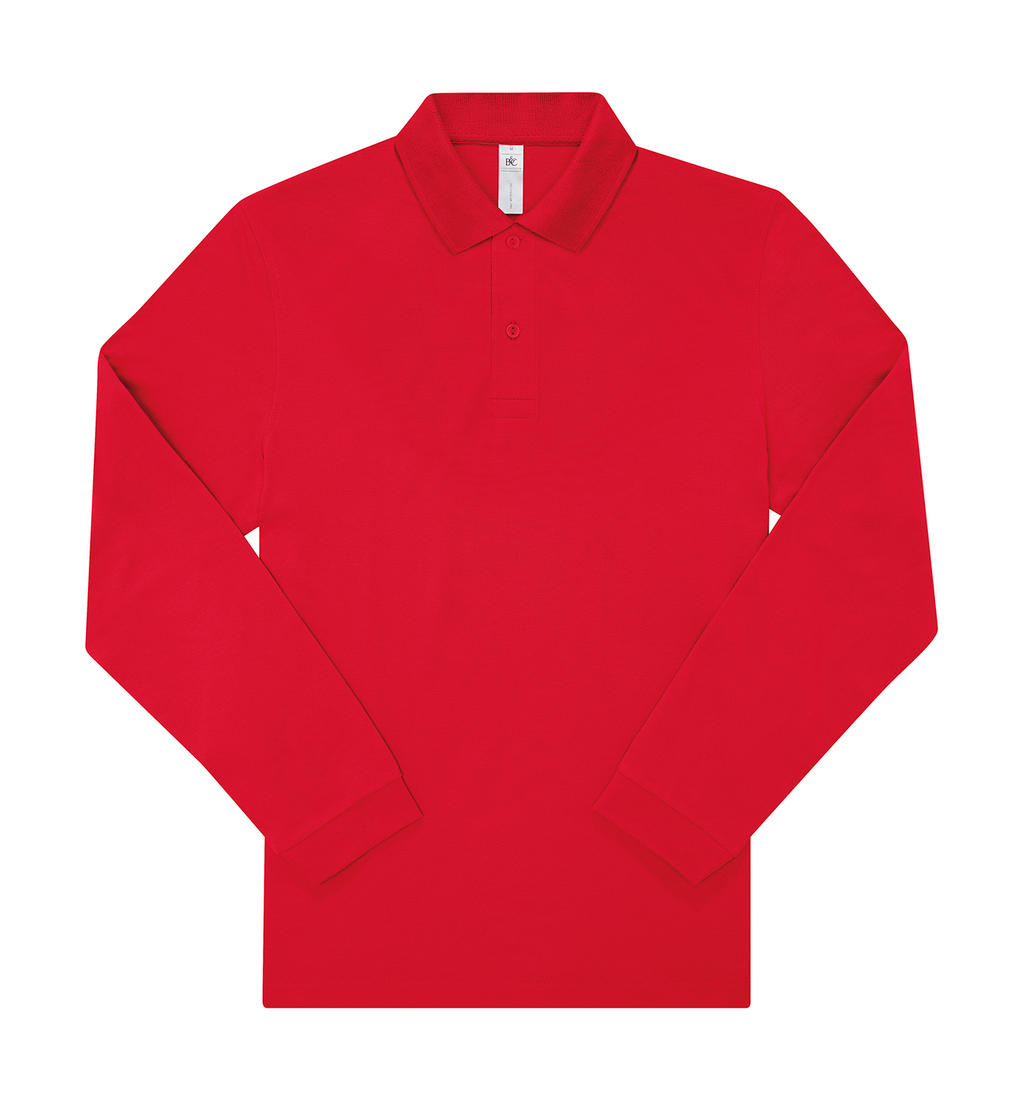 Μπλούζα Polo Μακρυμάνικη PU425 B & C My Polo 180 LSL Ανδρική Red