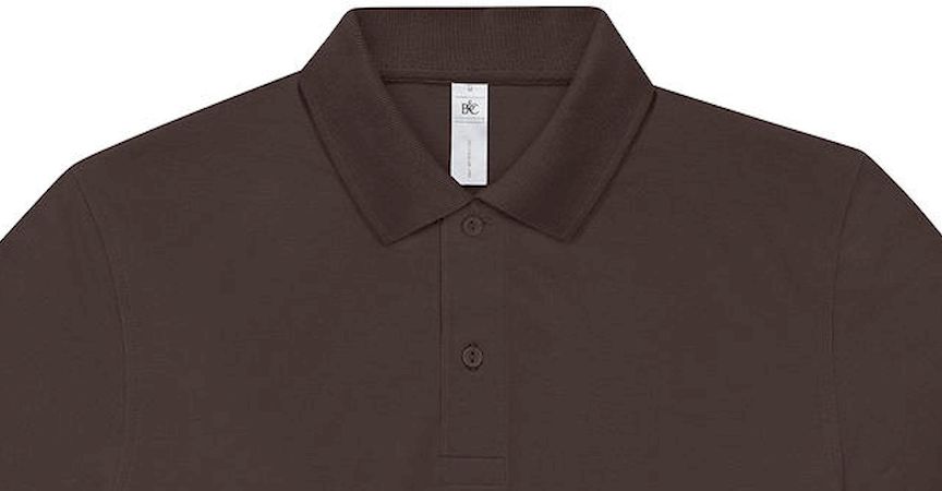 Μπλούζα Polo Pu425 B C My 180 Lsl Roasted Coffee ανδρικά Μπλούζες Simple Wear