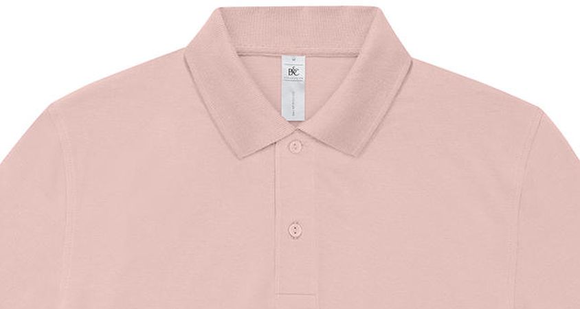 Ανδρική Μπλούζα Polo Pu426 B C My 210 Blush Pink ανδρικά Μπλούζες Simple Wear
