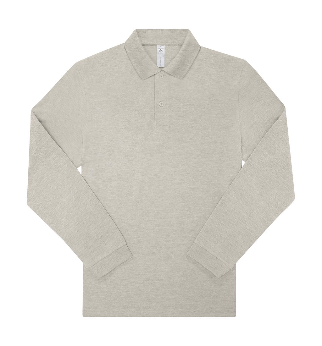 Μακρυμάνικη Μπλούζα Polo PU427 B & C My Polo 210 LSL Heather Grey Fog