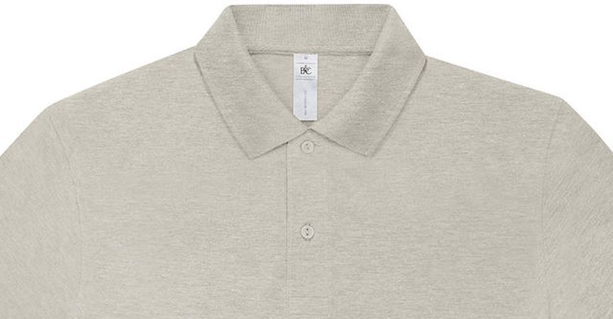 Μακρυμάνικη Μπλούζα Polo Pu427 B C My 210 Lsl Heather Grey Fog ανδρικά Μπλούζες Simple Wear