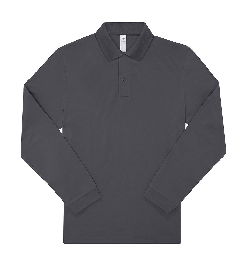 Μακρυμάνικη Μπλούζα Polo PU427 B & C My Polo 210 LSL Dark Grey
