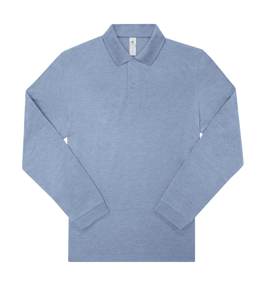 Μακρυμάνικη Μπλούζα Polo PU427 B & C My Polo 210 LSL Heather Blue