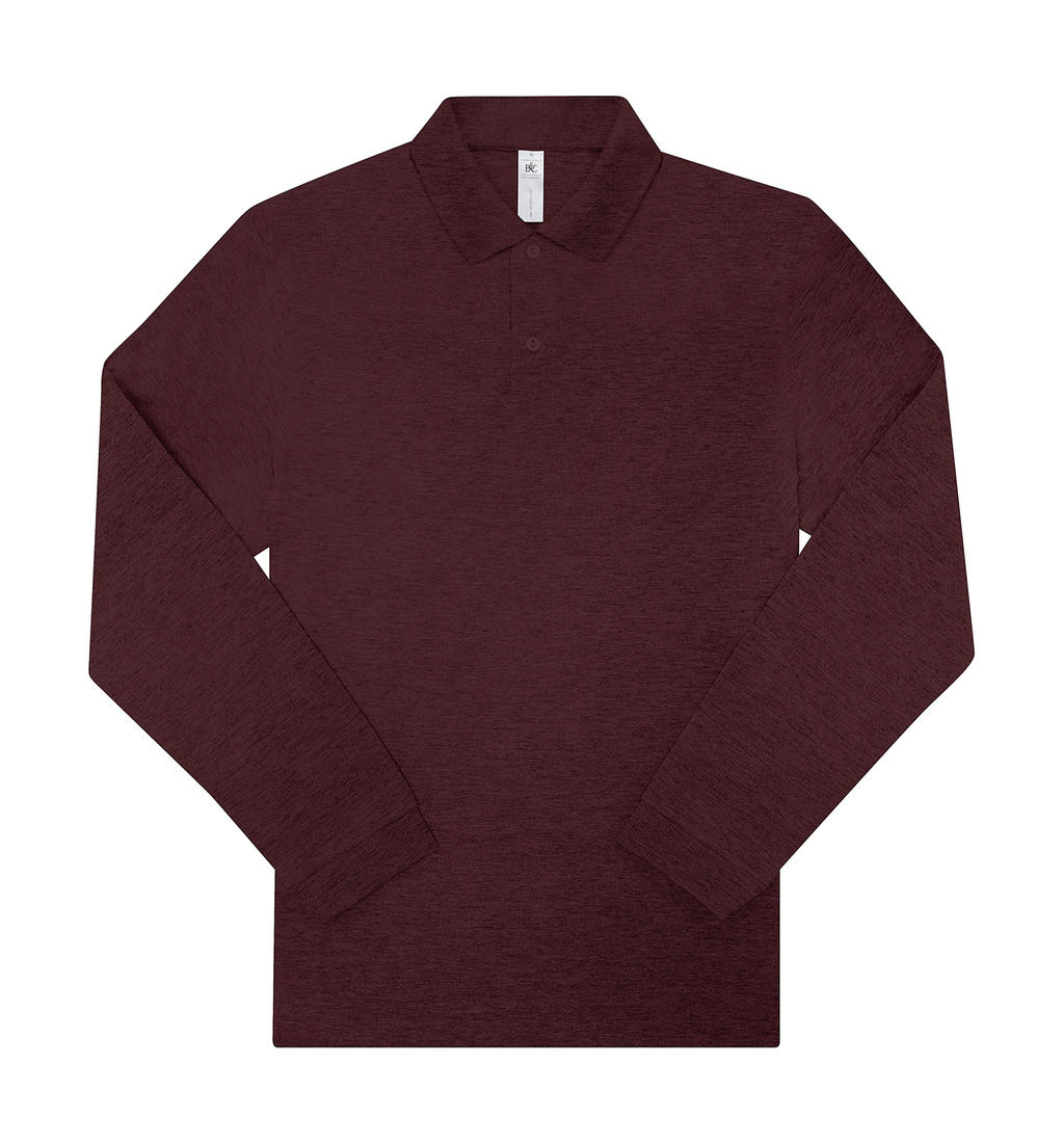 Μακρυμάνικη Μπλούζα Polo PU427 B & C My Polo 210 LSL Heather Burgundy