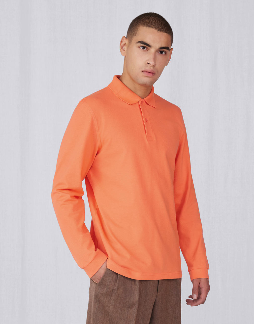 Μακρυμάνικη Μπλούζα Polo Pu427 B C My 210 Lsl Amalfi Coral ανδρικά Μπλούζες Simple Wear