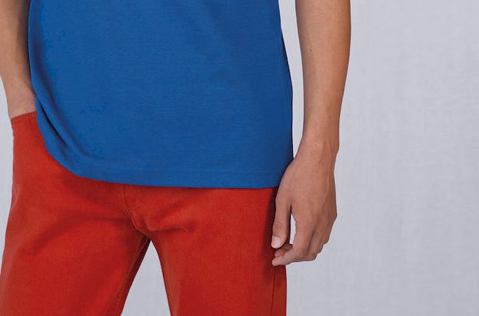 Ανδρική Μπλούζα Polo Pu428 B C White Royal Blue ανδρικά Μπλούζες Simple Wear