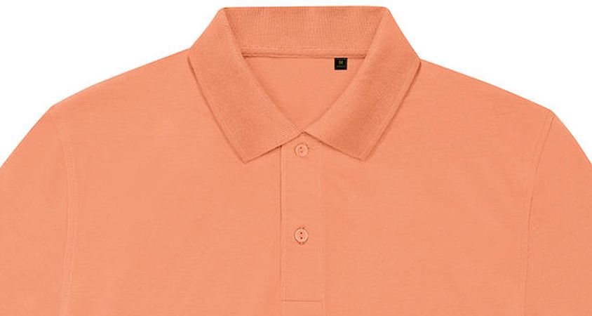 Ανδρική Μπλούζα Polo Pu428 B C White Melon Orange ανδρικά Μπλούζες Simple Wear