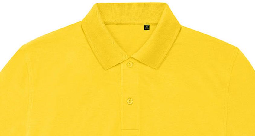 Ανδρική Μπλούζα Polo Pu428 B C White Pop Yellow ανδρικά Μπλούζες Simple Wear