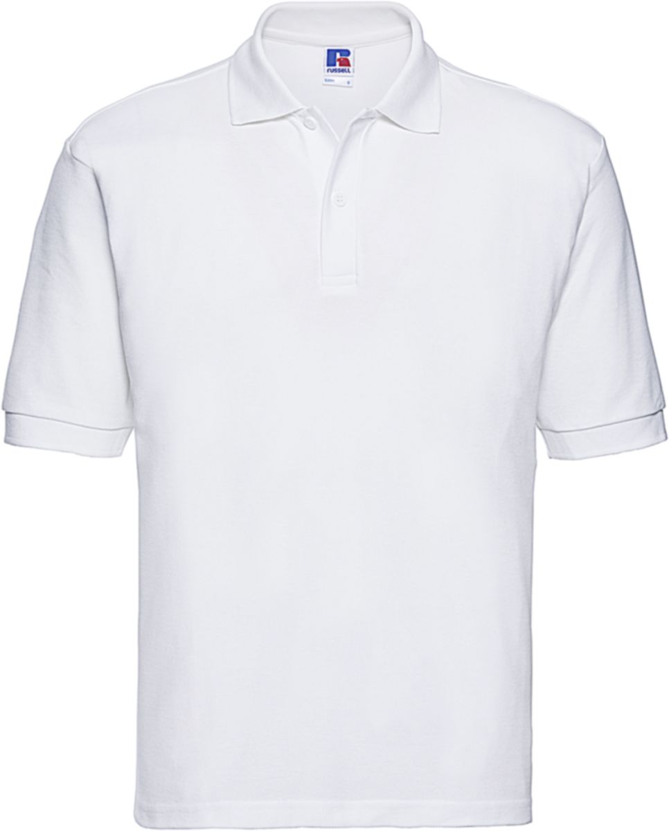 Ανδρική Μπλούζα Polo R-539M-0 Russell Blended Fabric White ανδρικά Μπλούζες Simple Wear