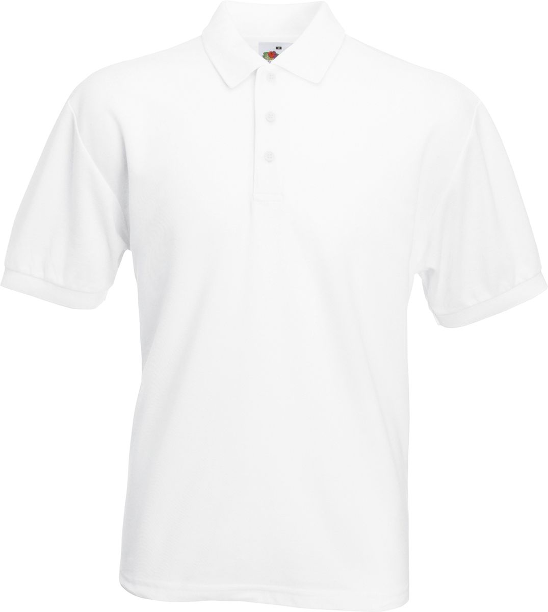 Ανδρική Μπλούζα Polo 63-402-0 Fruit Of The Loom White ανδρικά Μπλούζες Simple Wear