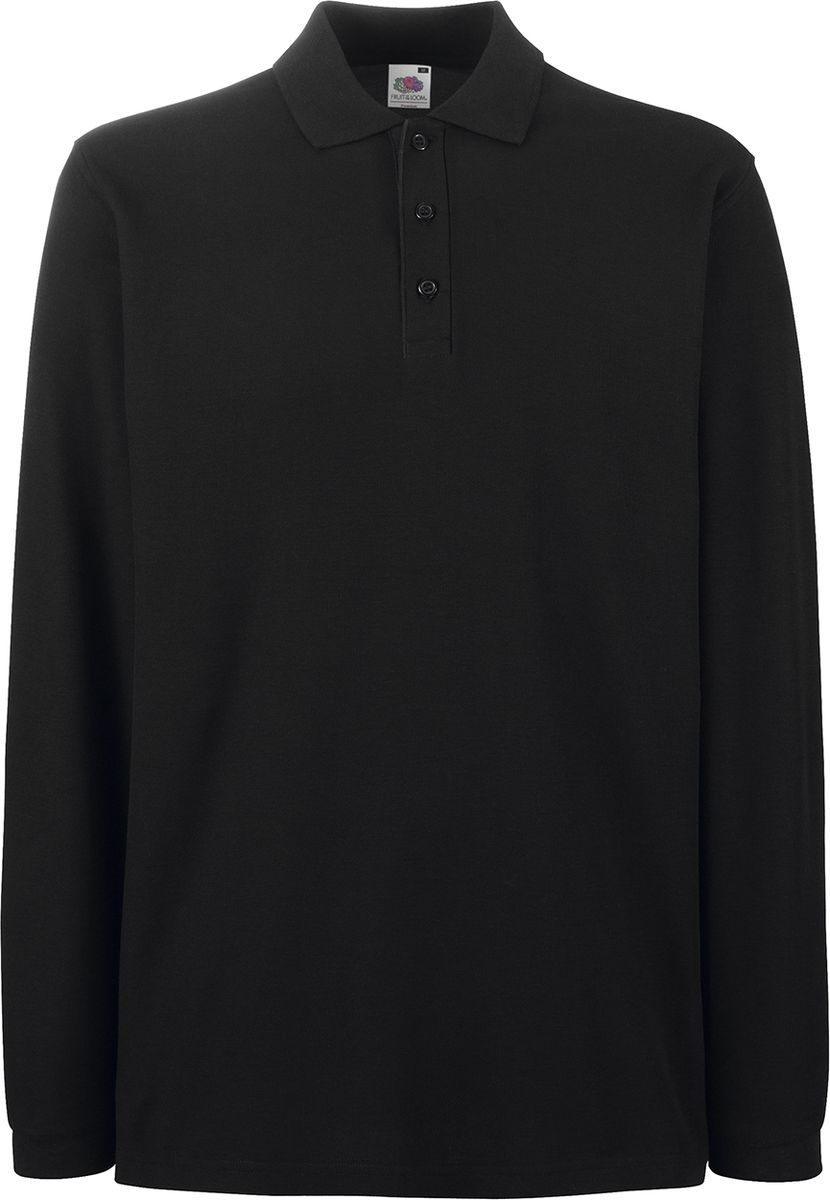 Μπλούζα Polo Μακρυμάνικη 63-310-0 Fruit of the Loom Premium Black