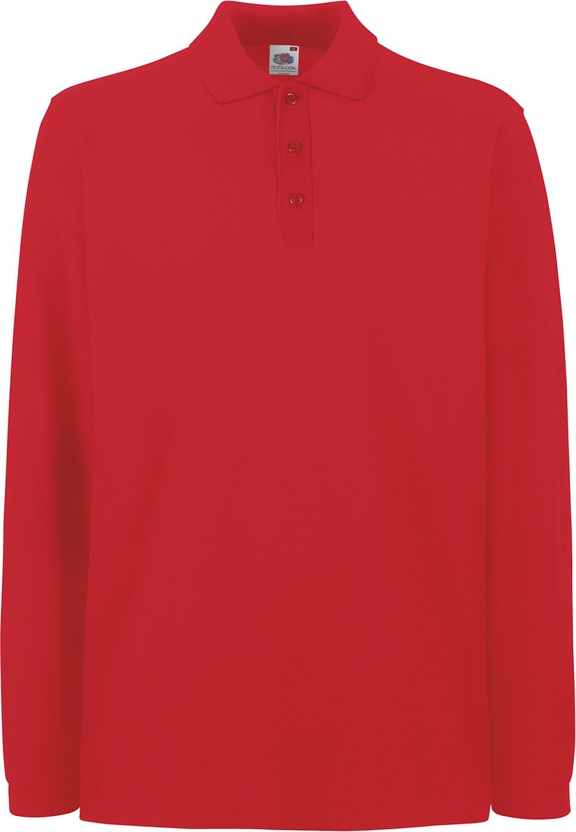Μπλούζα Polo Μακρυμάνικη 63-310-0 Fruit of the Loom Premium Red
