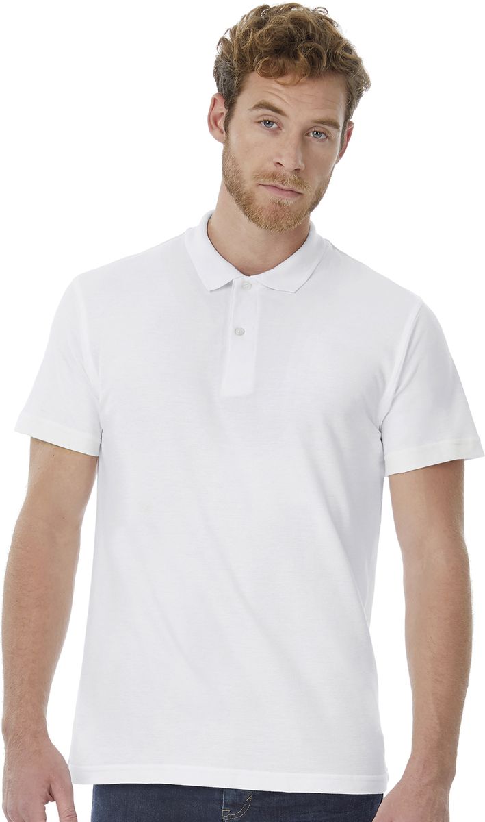 Ανδρικό Pique Polo PUI10 B & C White
