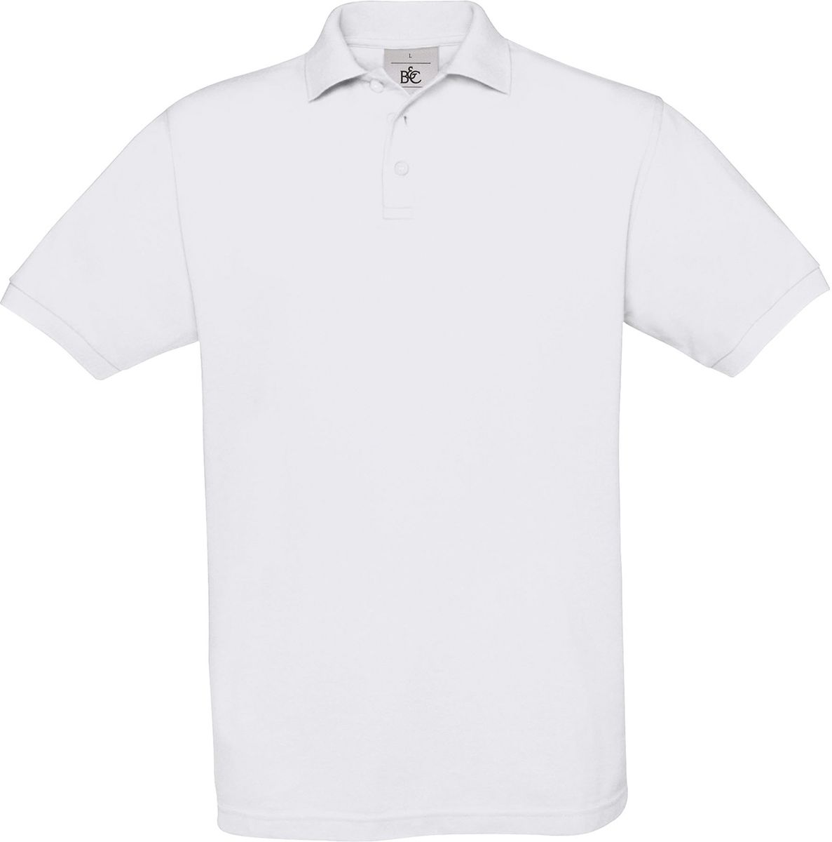 Ανδρική Μπλούζα Polo PU409 B & C Safran Pique White