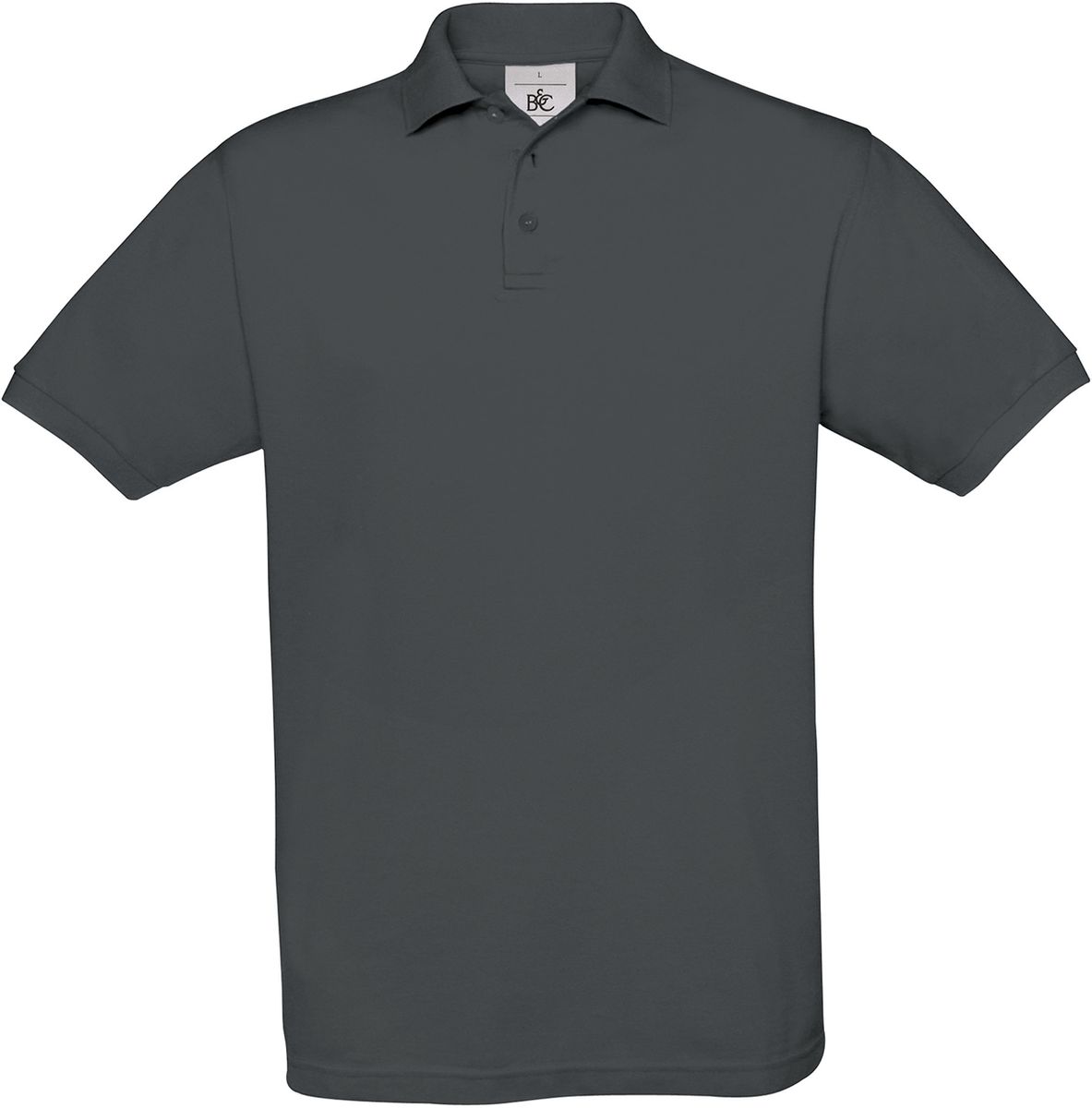 Ανδρική Μπλούζα Polo PU409 B & C Safran Pique Dark Grey