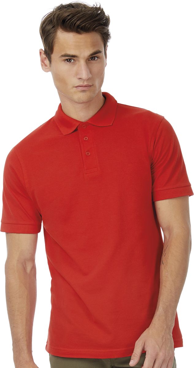 Ανδρική Μπλούζα Polo PU409 B & C Safran Pique Red