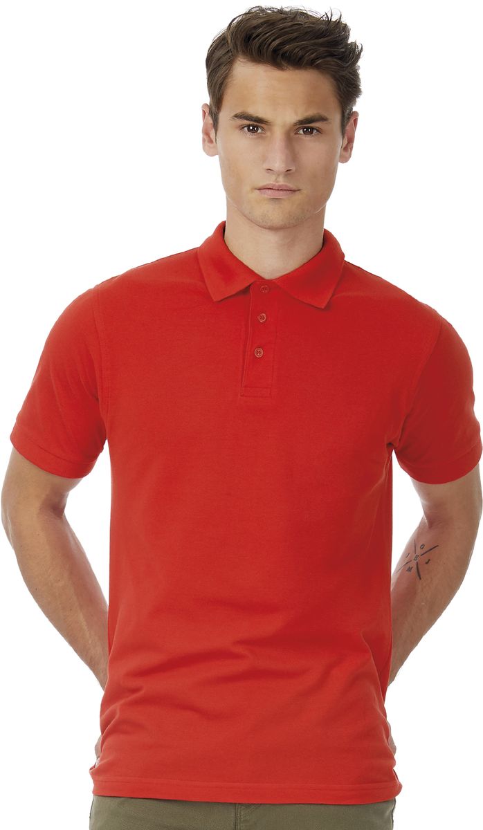 Ανδρική Μπλούζα Polo Pu409 B C Safran Pique Red Outlet ανδρικά Simple Wear