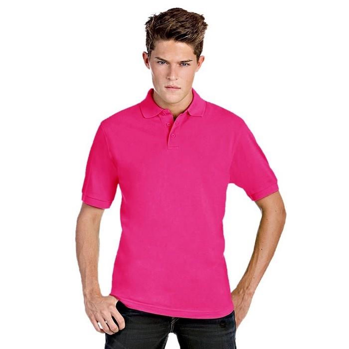 Ανδρική Μπλούζα Polo PU409 B & C Safran Pique Fuchsia