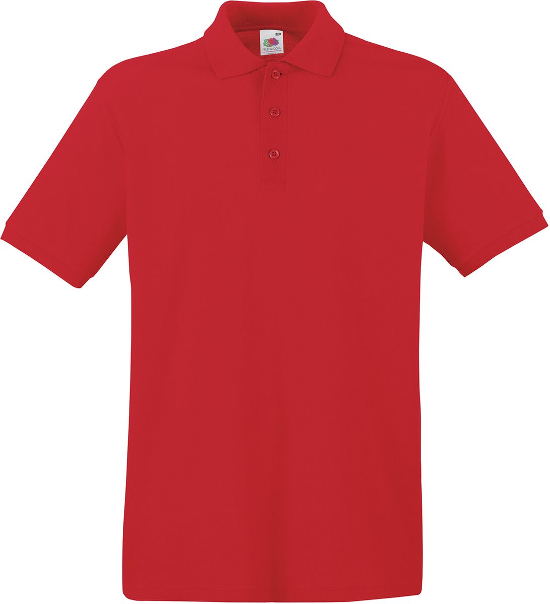 Ανδρική Μπλούζα Polo 63-218-0 Fruit of the Loom Premium Red