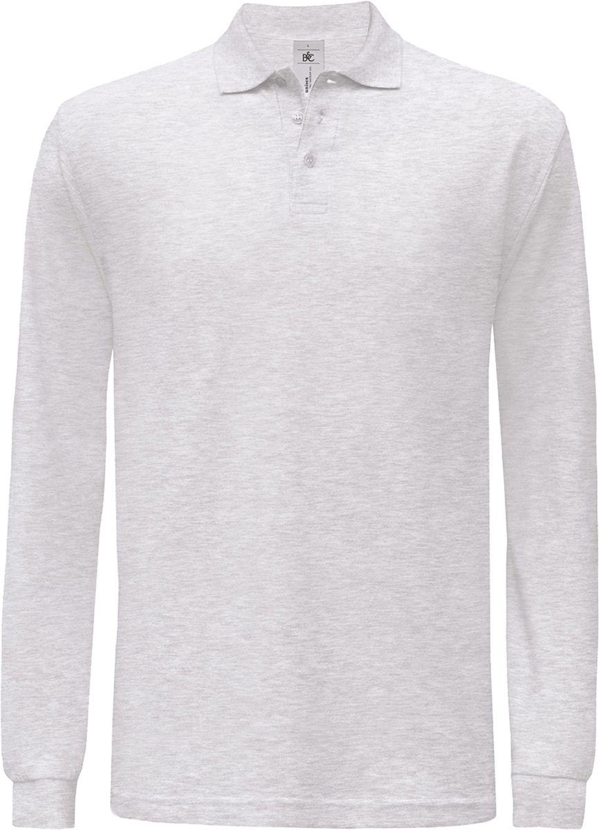 Μακρυμάνικη Μπλούζα Polo PU414 B & C Safran LS Ash