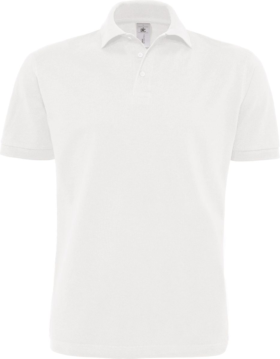 Ανδρική Μπλούζα Polo PU422 B & C Heavymill Pique White