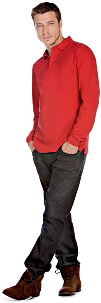 Μπλούζα Polo Μακρυμάνικη PU423 B & C Heavymill Pique Red