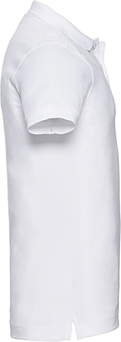 Ανδρική Μπλούζα Polo R-566M-0 Russell Fitted Stretch Slim Fit White ανδρικά Μπλούζες Simple Wear
